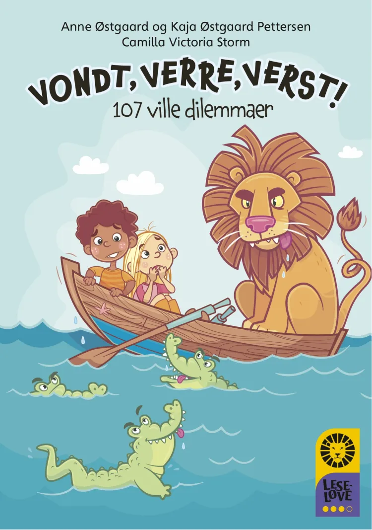 Omslag Leseløve nivå 3 - Vondt, verre, verst? av Anne Østgaard og Kaja Østgaard Pettersen (Innbundet)