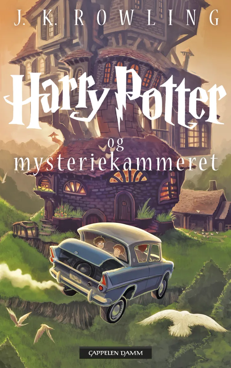 Omslag Harry Potter og Mysteriekammeret av J.K. Rowling (Heftet)