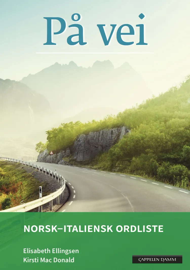 Omslag På vei Norsk-italiensk ordliste (2018) av Elisabeth Ellingsen og Kirsti Mac Donald (Heftet)