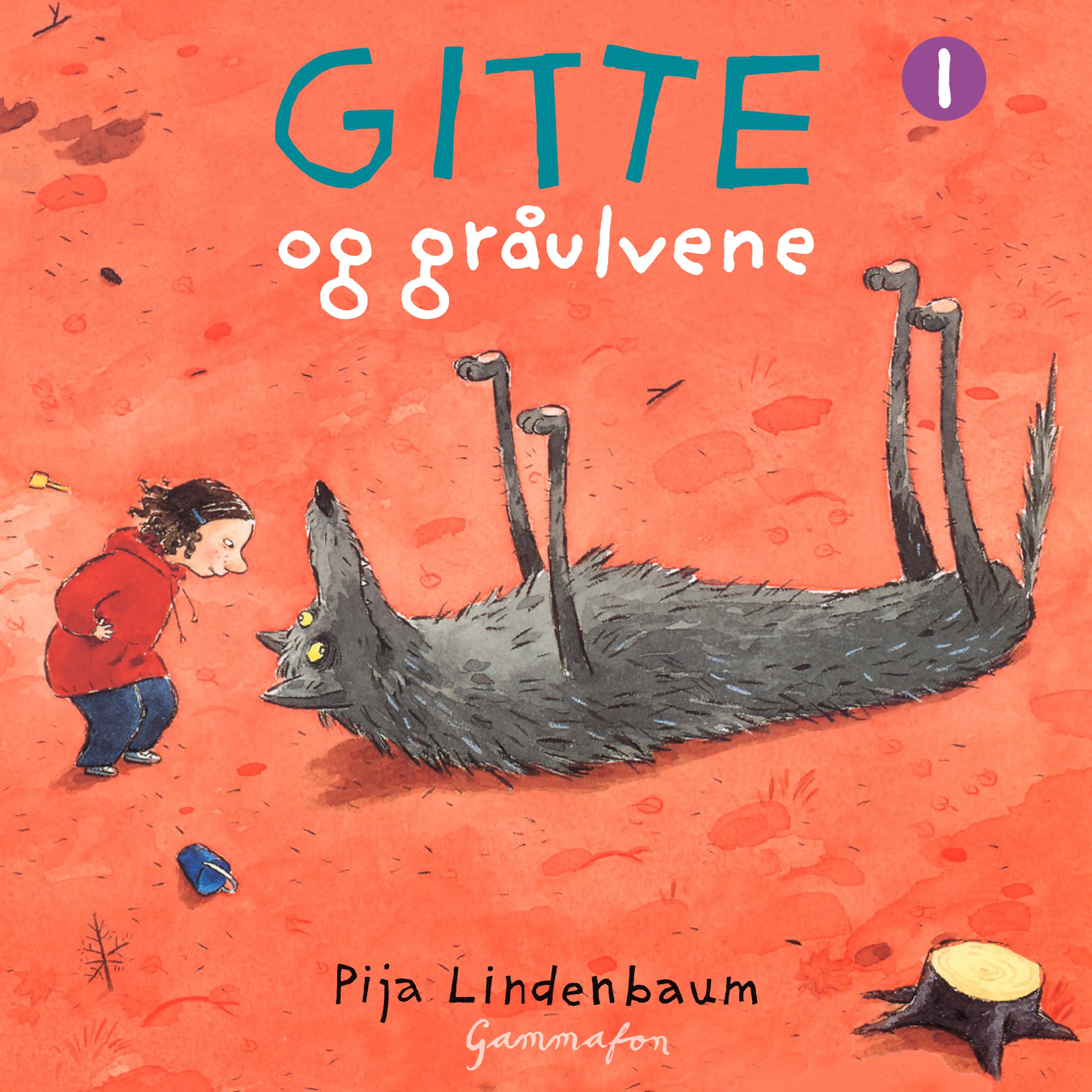 Omslag Gitte og gråulvene av Pija Lindenbaum (Lydbok)