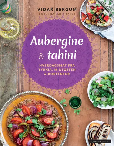 Omslag Aubergine og tahini av Vidar Bergum (Innbundet)