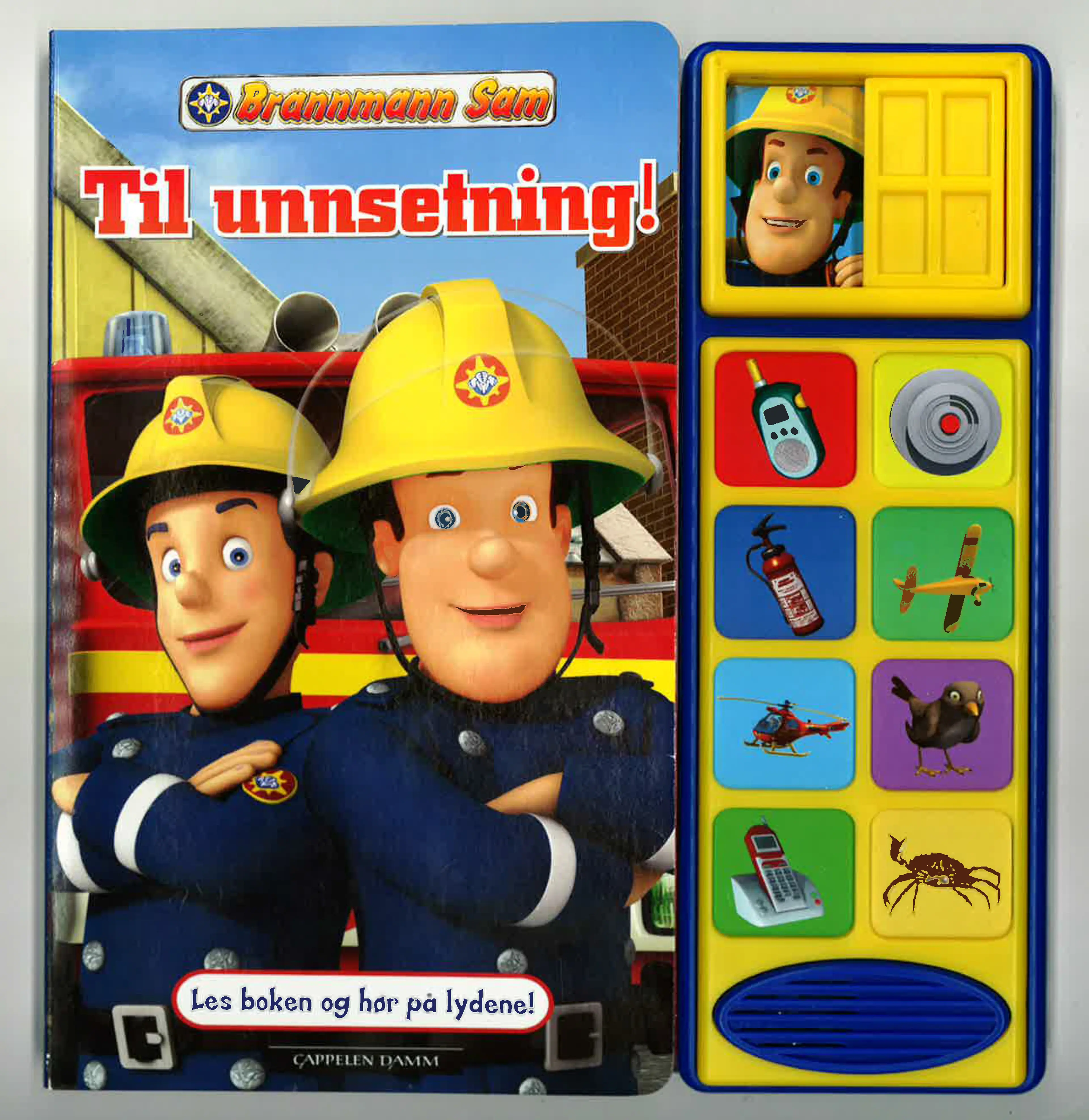 Omslag Brannmann Sam - Til unnsetning! - bok med lyd av Eric Furman (Innbundet)