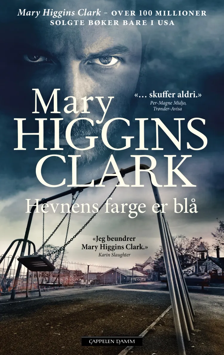 Omslag Hevnens farge er blå av Mary Higgins Clark (Innbundet)