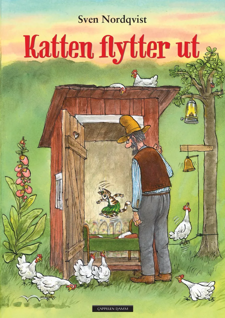 Omslag Gubben og katten - Katten flytter ut av Sven Nordqvist (Innbundet)