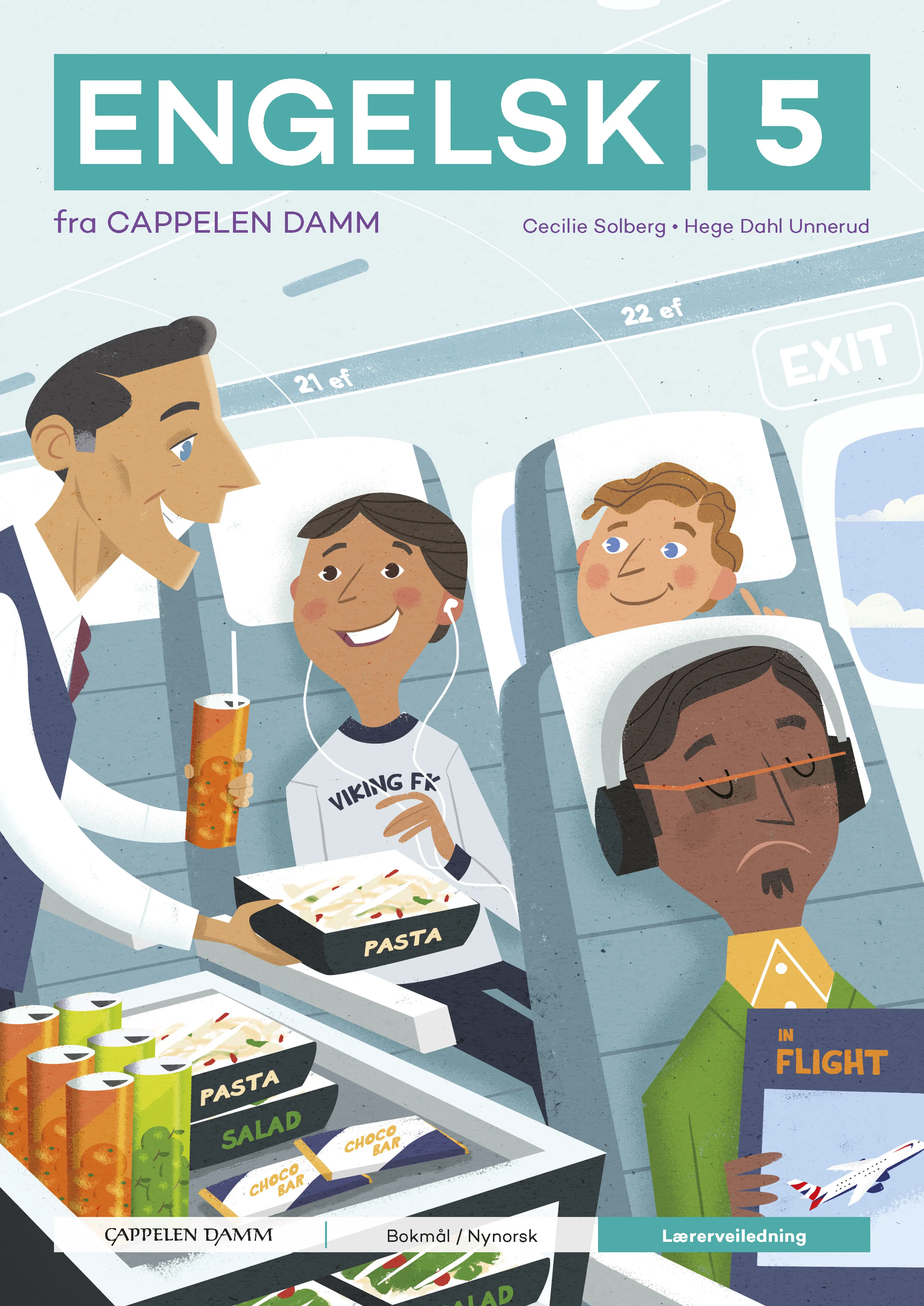 Omslag Engelsk 5 fra Cappelen Damm Lærerveiledning av Cecilie Solberg og Hege Dahl Unnerud (Ukjent)