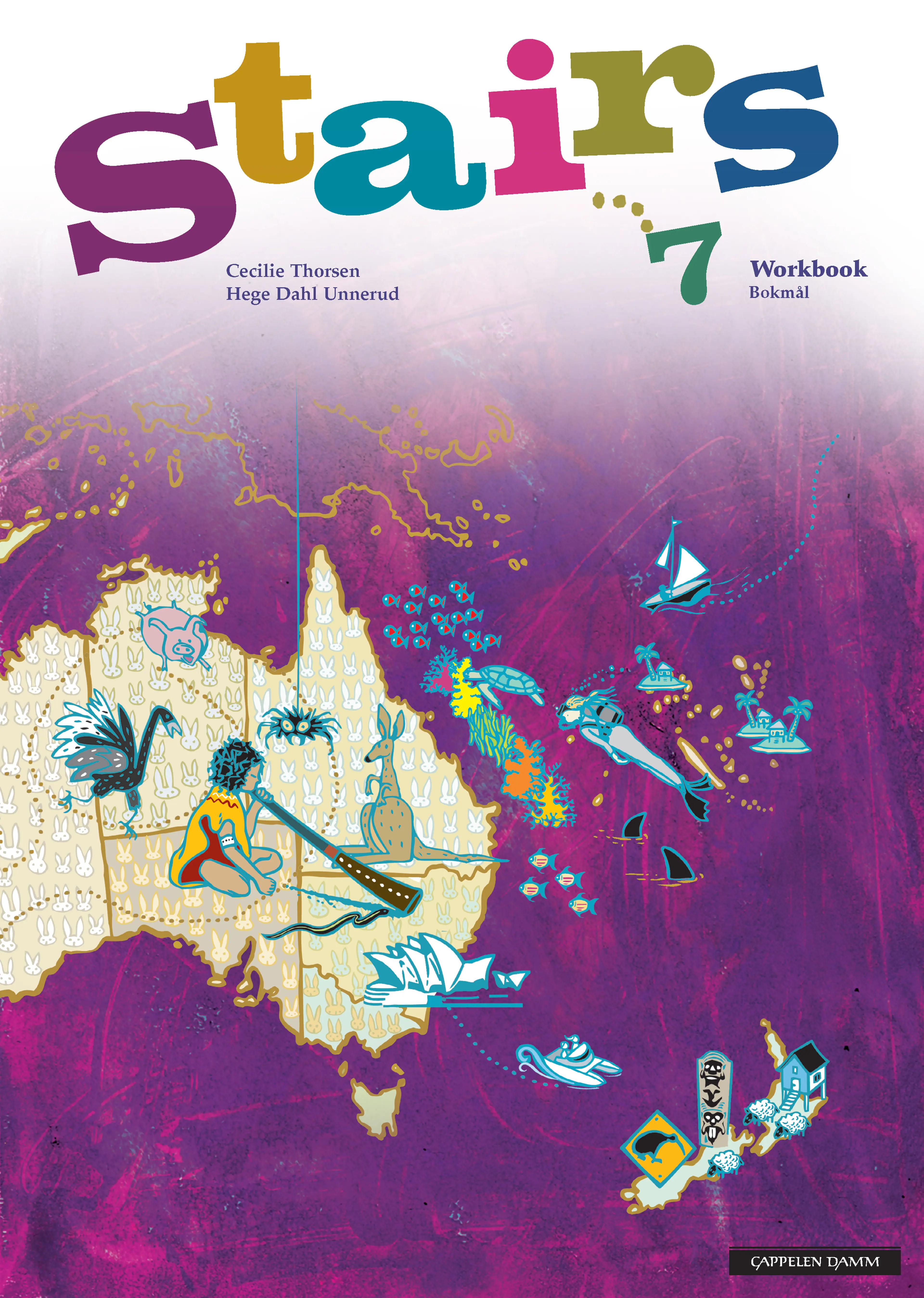 Omslag Stairs 7 Workbook av Cecilie Thorsen og Hege Dahl Unnerud (Heftet)