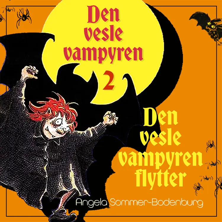 Omslag Den vesle vampyren flytter av Angela Sommer-Bodenburg (Lydbok)