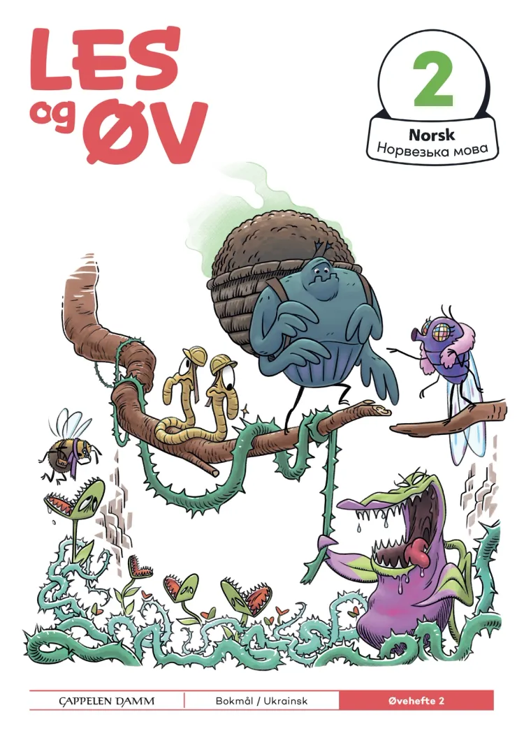 Omslag Les og øv Norsk Øvehefte 2 Ukrainsk (Heftet)