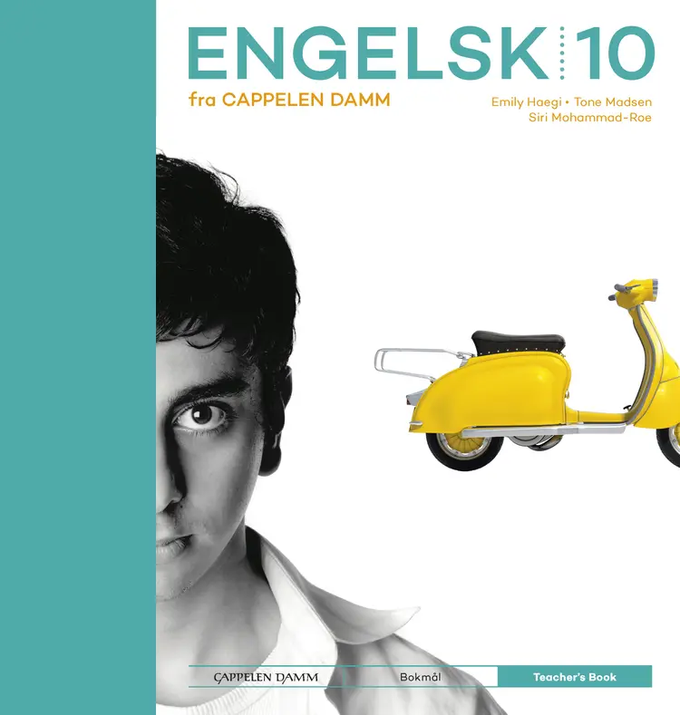 Omslag Engelsk 10 fra Cappelen Damm Teacher's Book av Emily Haegi, Tone Madsen og Siri Mohammad-Roe (Innbundet)