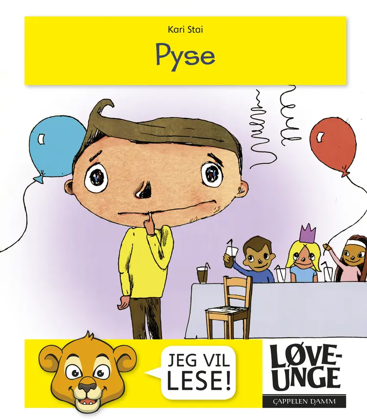 Omslag Løveunge - Pyse av Kari Stai (Innbundet)