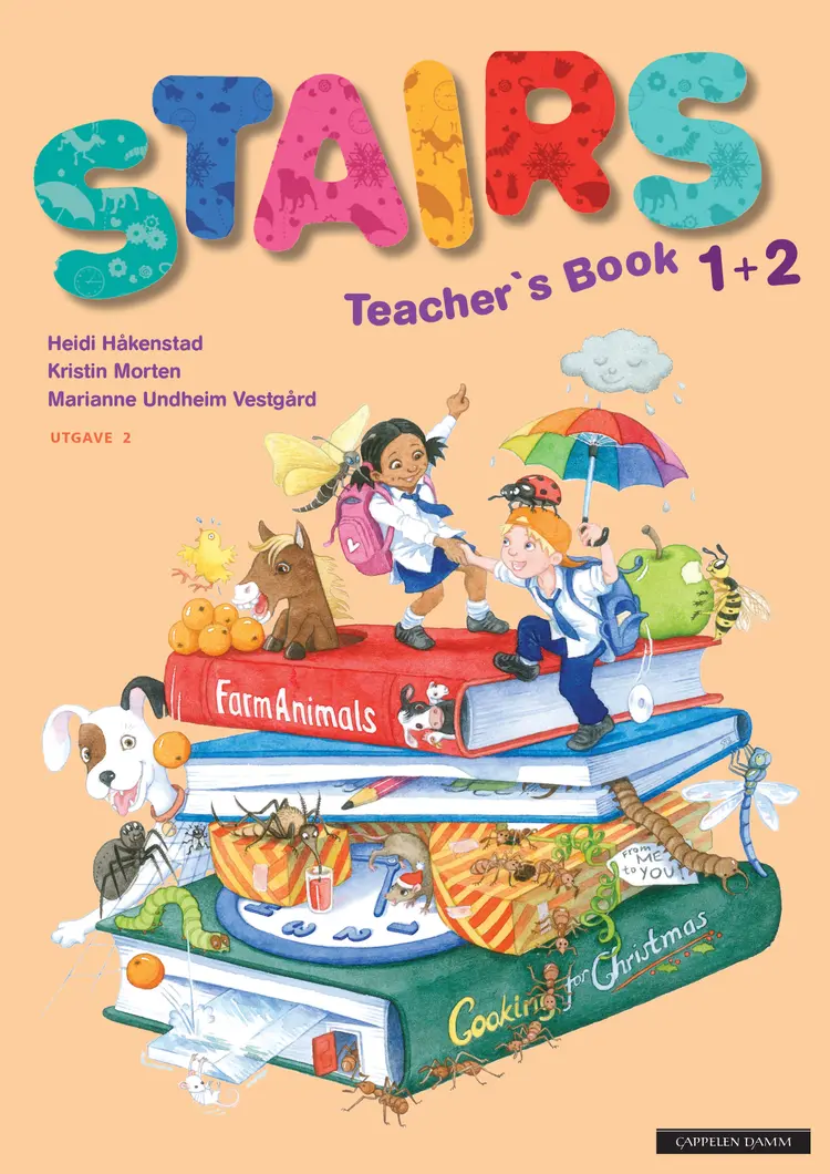 Omslag Stairs 1+2 Utgave 2 Teacher's Book av Heidi Håkenstad, Kristin Morten og Marianne Undheim Vestgård (Ukjent)