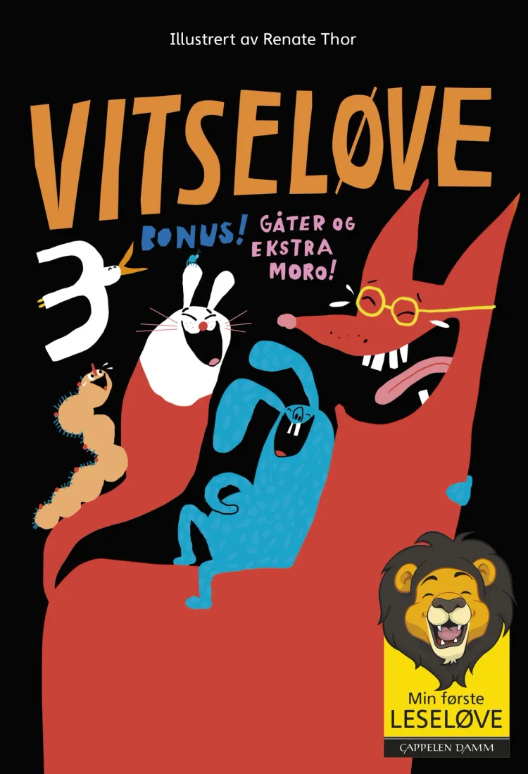 Omslag Min første leseløve - Vitseløve 3 (Innbundet)