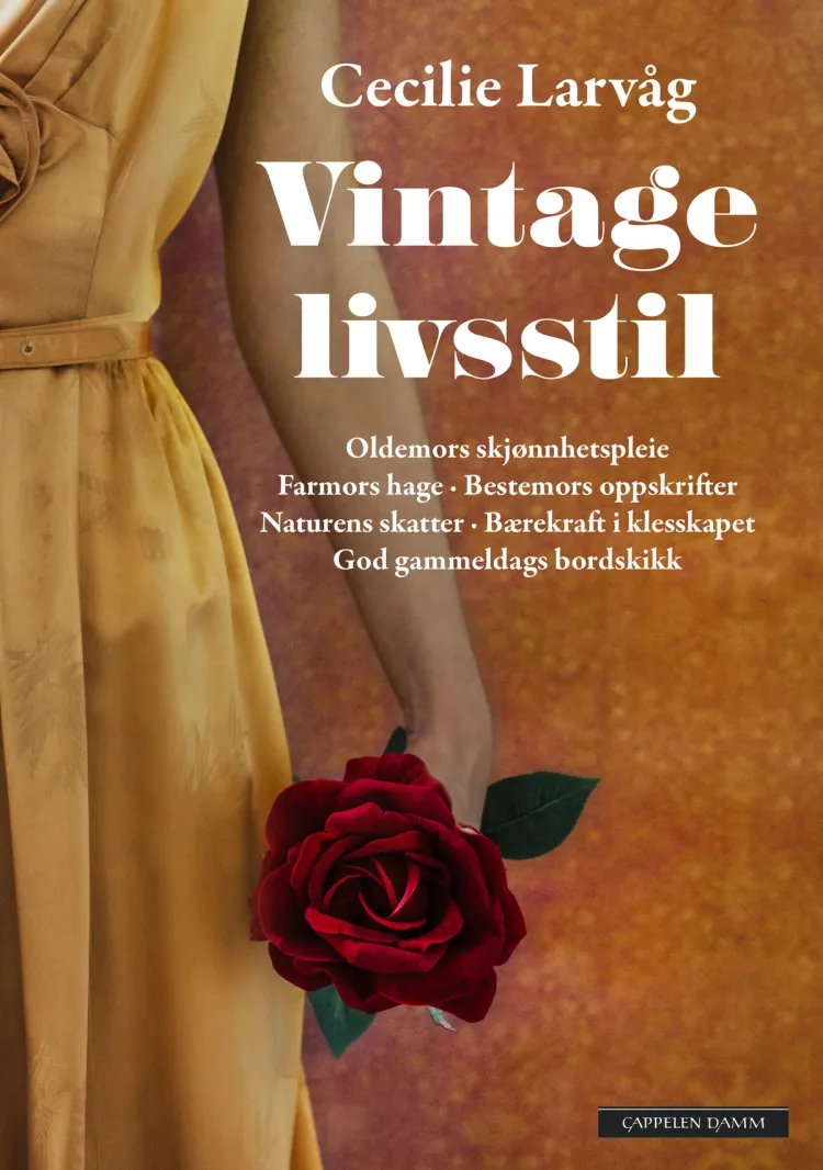 Omslag Vintage livsstil av Cecilie Larvåg (Innbundet)