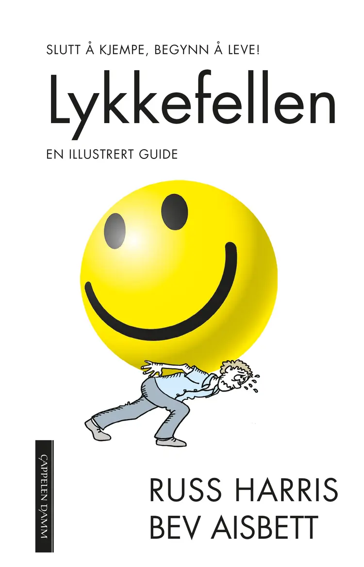 Omslag Lykkefellen en illustrert guide av Russ Harris (Heftet)