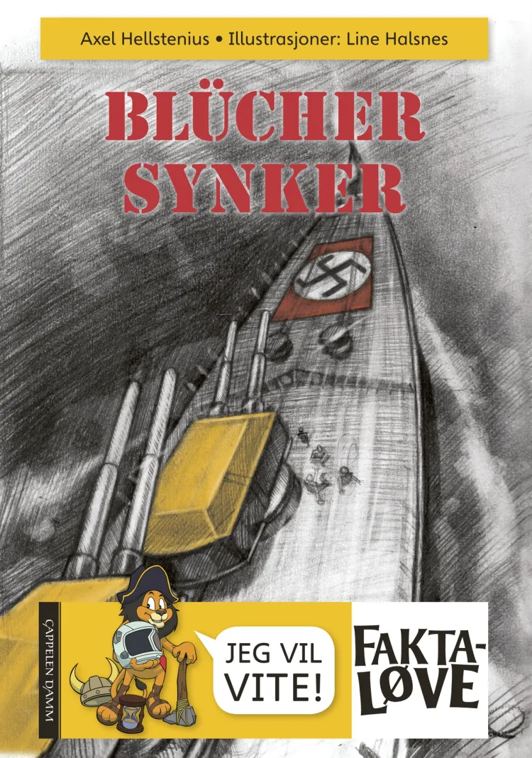 Omslag Blücher synker av Axel Hellstenius (Innbundet)