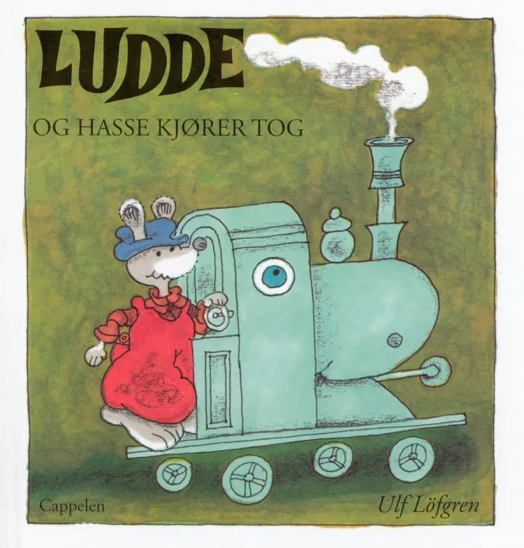 Omslag Ludde og Hasse kjører tog av Ulf Löfgren (Innbundet)
