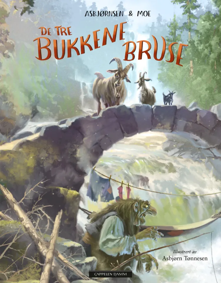 Omslag De tre bukkene Bruse av Asbjørnsen og Moe (Ebok)
