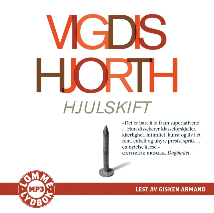 Omslag Hjulskift av Vigdis Hjorth (CD)