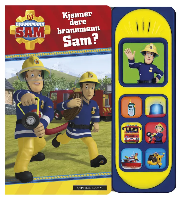 Omslag Kjenner dere brannmann Sam? (Innbundet)