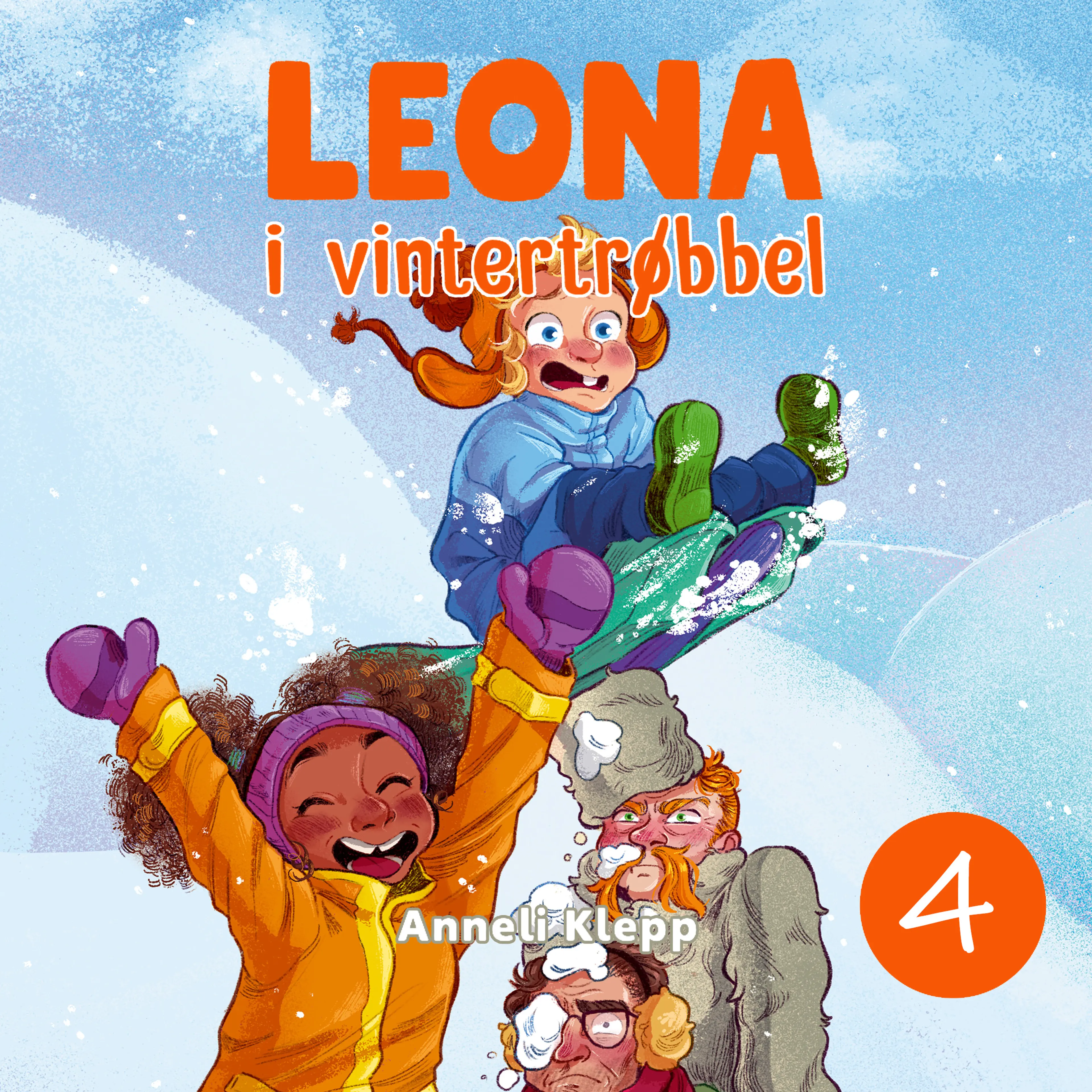 Omslag Leona i vintertrøbbel av Anneli Klepp (Lydbok)