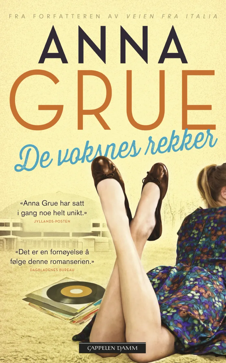 Omslag De voksnes rekker av Anna Grue (Innbundet)