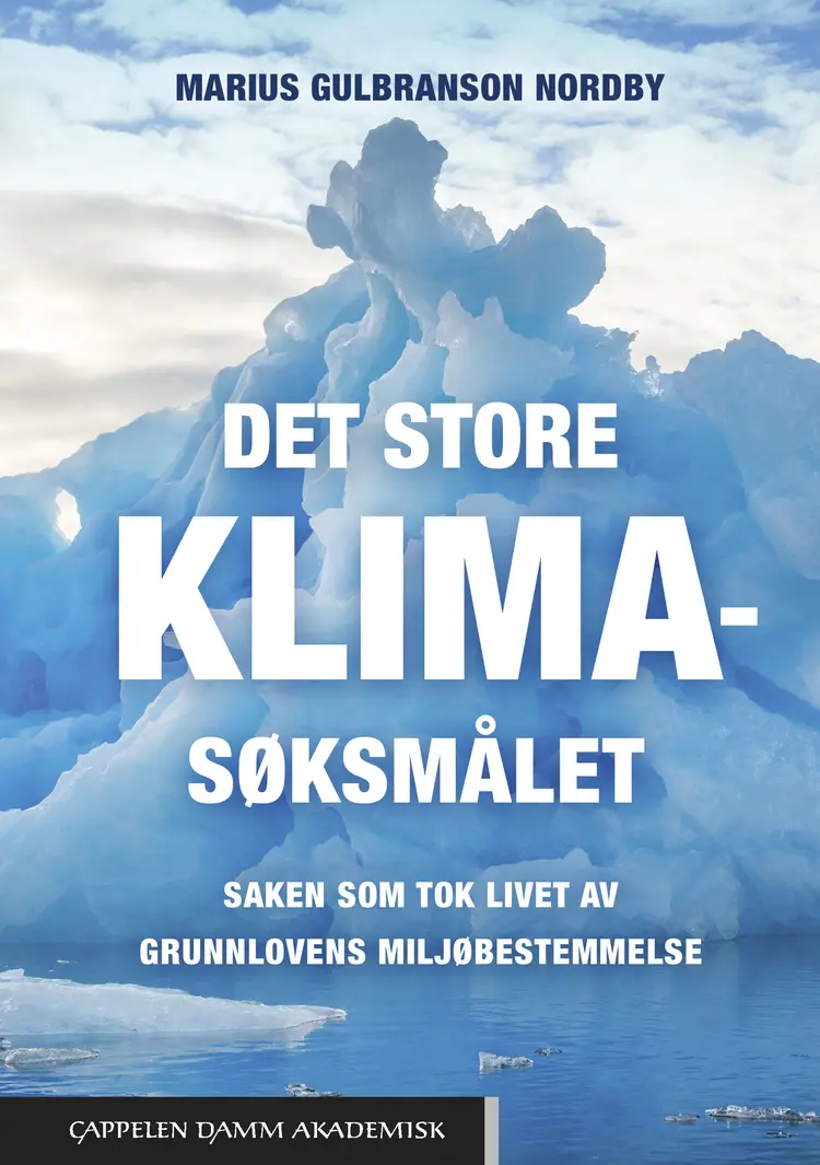 Omslag Det store klimasøksmålet av Marius Gulbranson Nordby (Heftet)