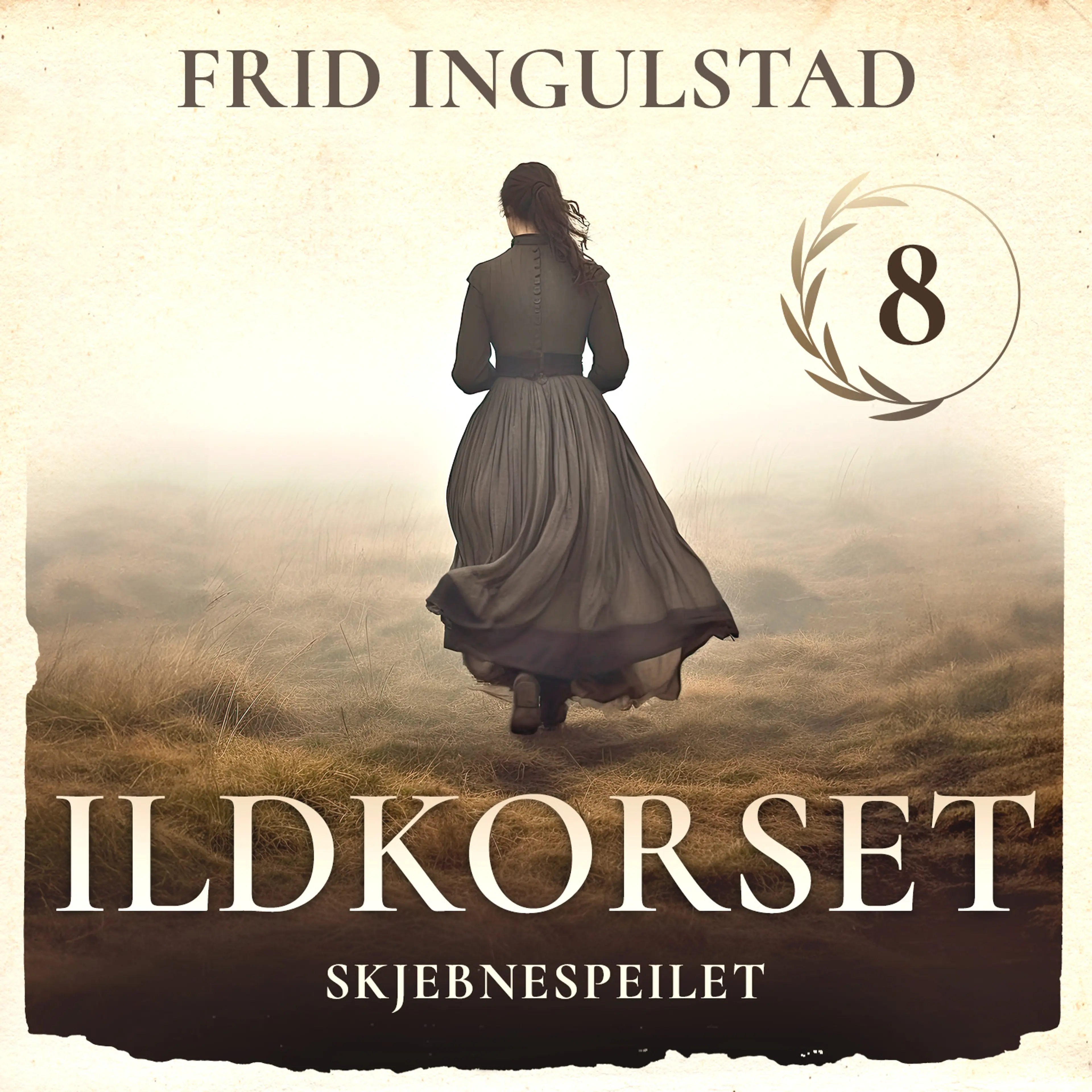 Omslag Skjebnespeilet av Frid Ingulstad (Lydbok)