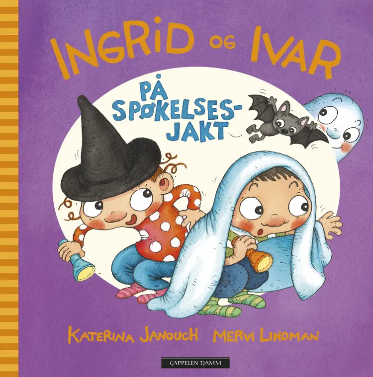 Omslag Ingrid og Ivar på spøkelsesjakt av Katerina Janouch (Innbundet)
