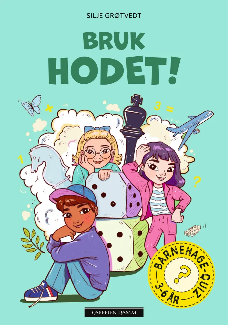 Omslag Barnehagequiz 2 - Bruk hodet! (Innbundet)