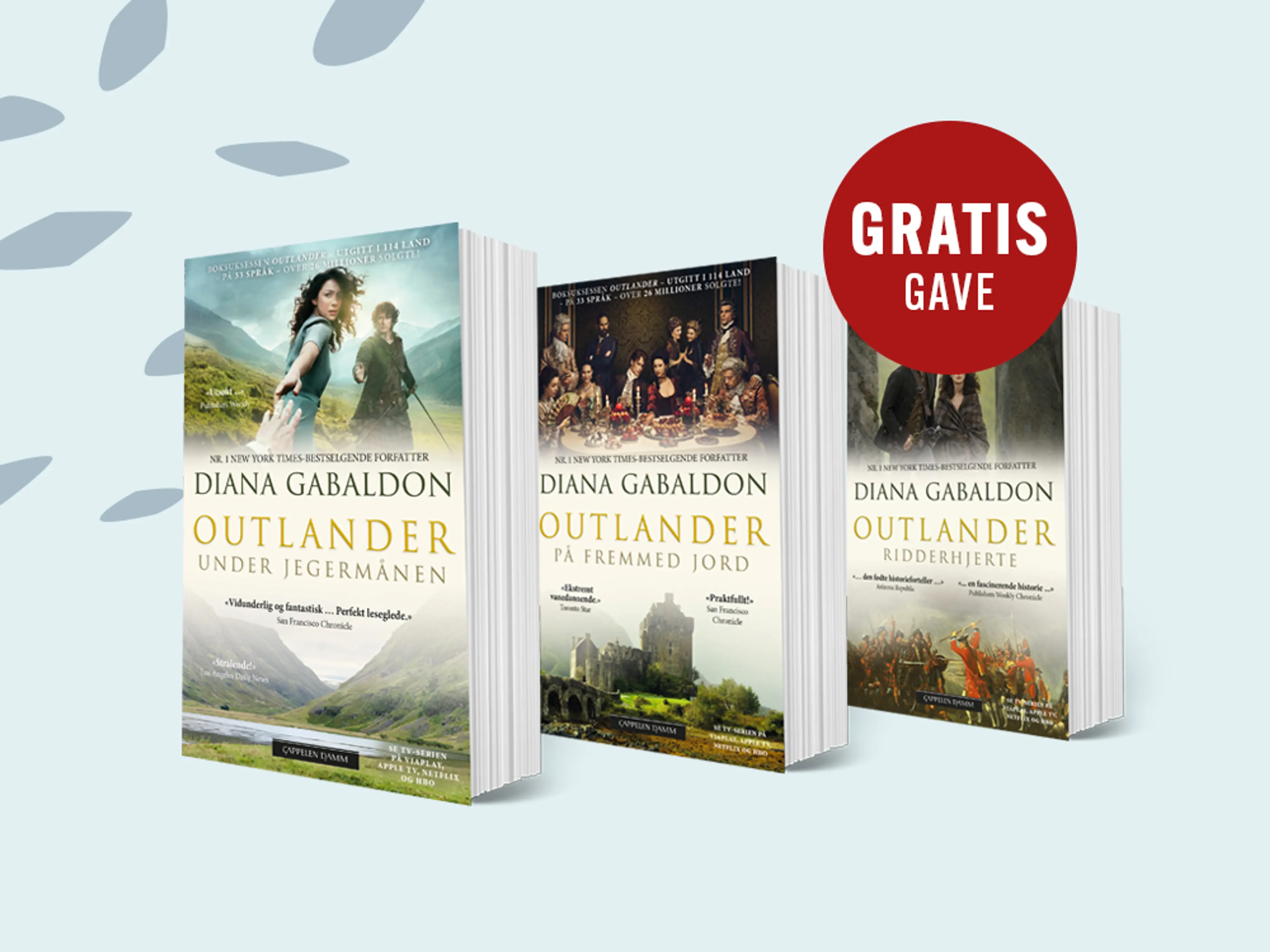 De tre første bøkene i Outlander-serien