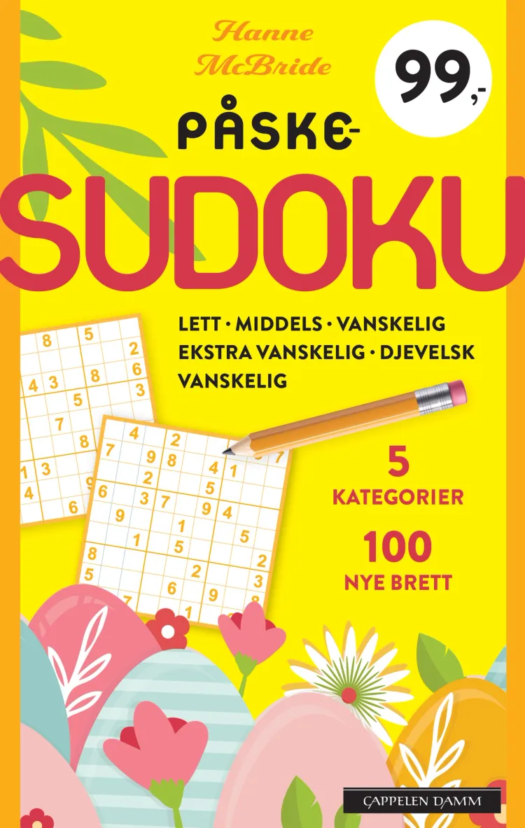 Omslag Påskesudoku av Hanne McBride (Heftet)