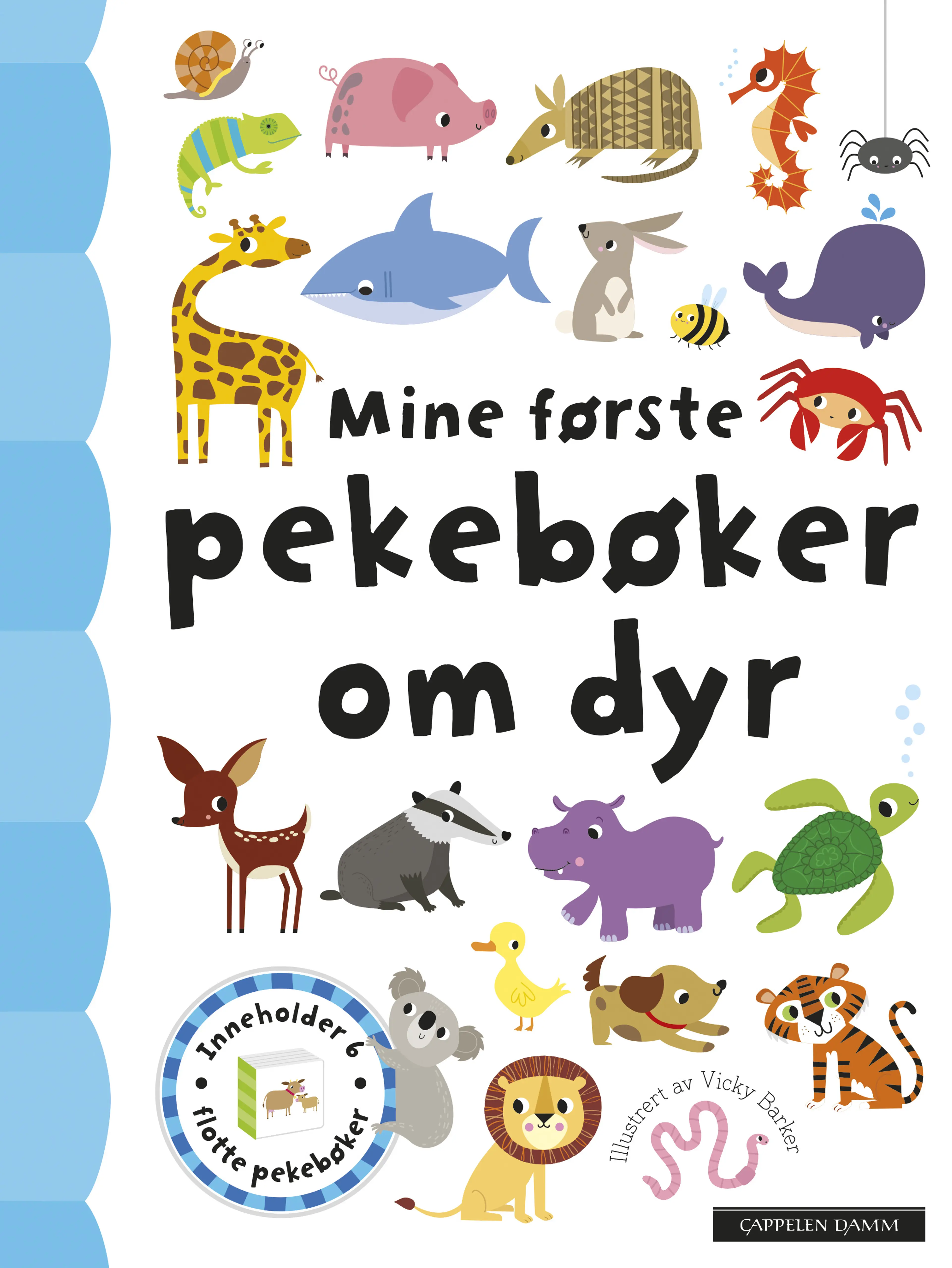 Omslag Mine første pekebøker om dyr (Innbundet)