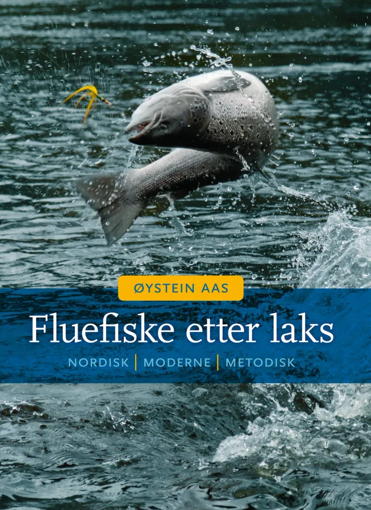 Omslag Fluefiske etter laks av Øystein Aas (Innbundet)