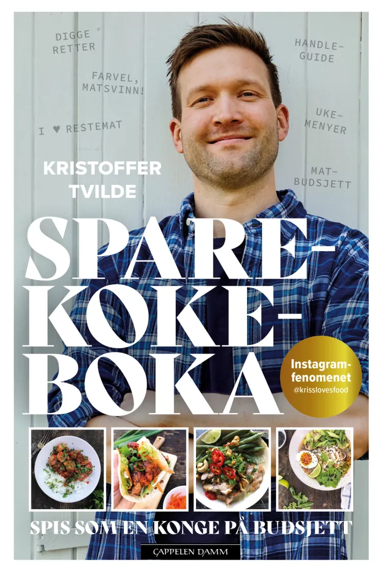 Omslag Sparekokeboka av Kristoffer Tvilde (Innbundet)