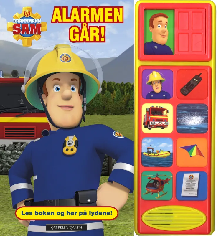 Omslag Brannmann Sam: Alarmen går! (Innbundet)