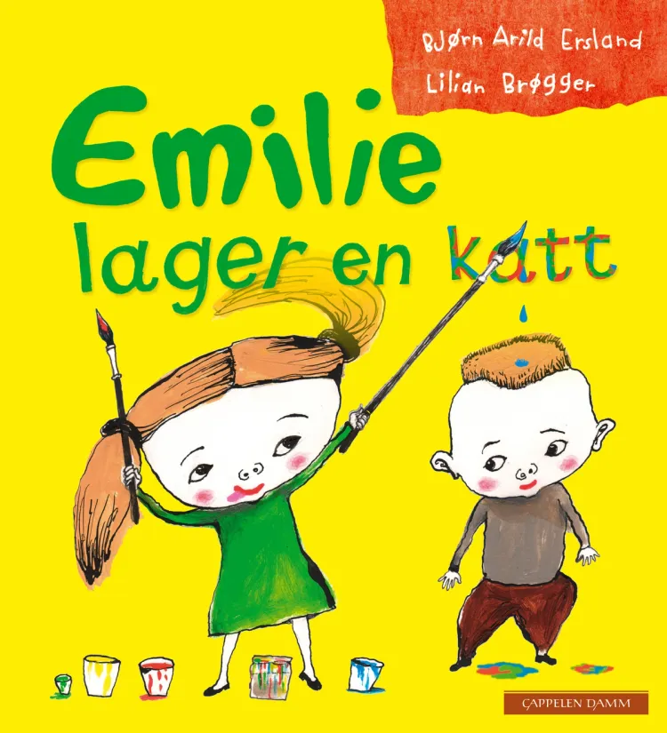 Omslag Emilie lager en katt av Bjørn Arild Ersland og Lilian Brøgger (Innbundet)