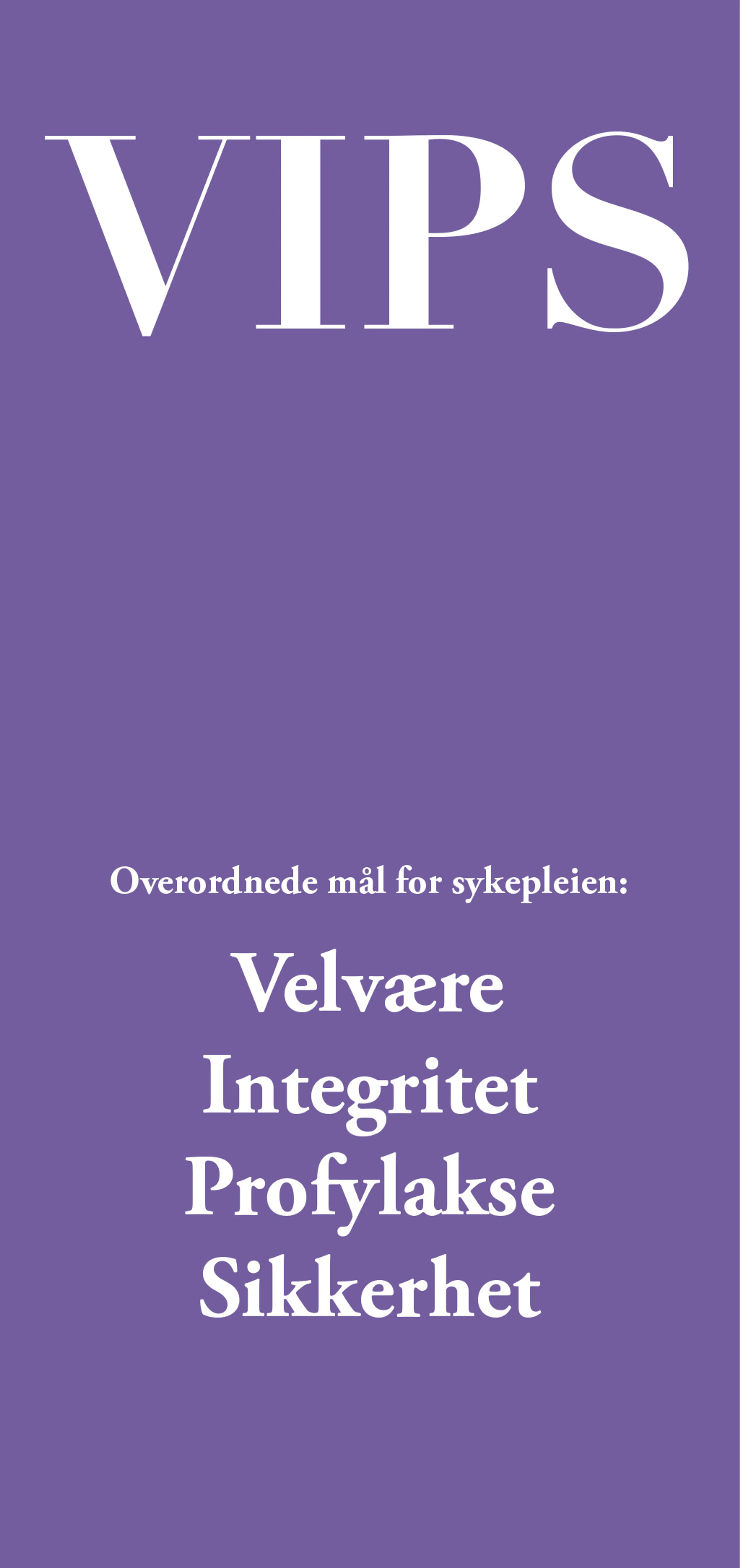 Omslag VIPS-modellen (pk. à 10 stk.) av Margareta Ehnfors, Anna Ehrenberg og Ingrid Thorell-Ekstrand (Ukjent)