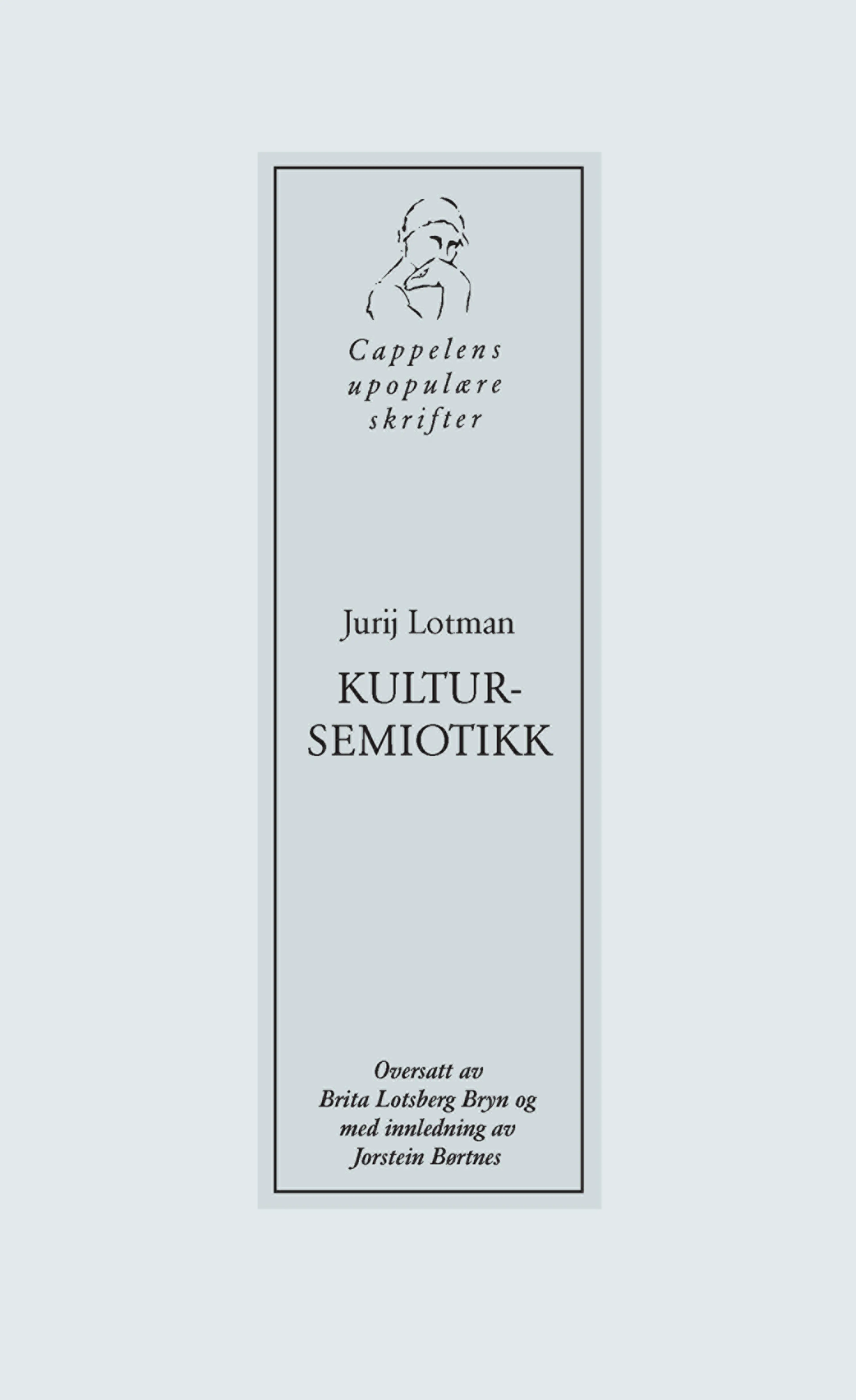 Omslag Kultursemiotikk av Jurij Lotman (Heftet)