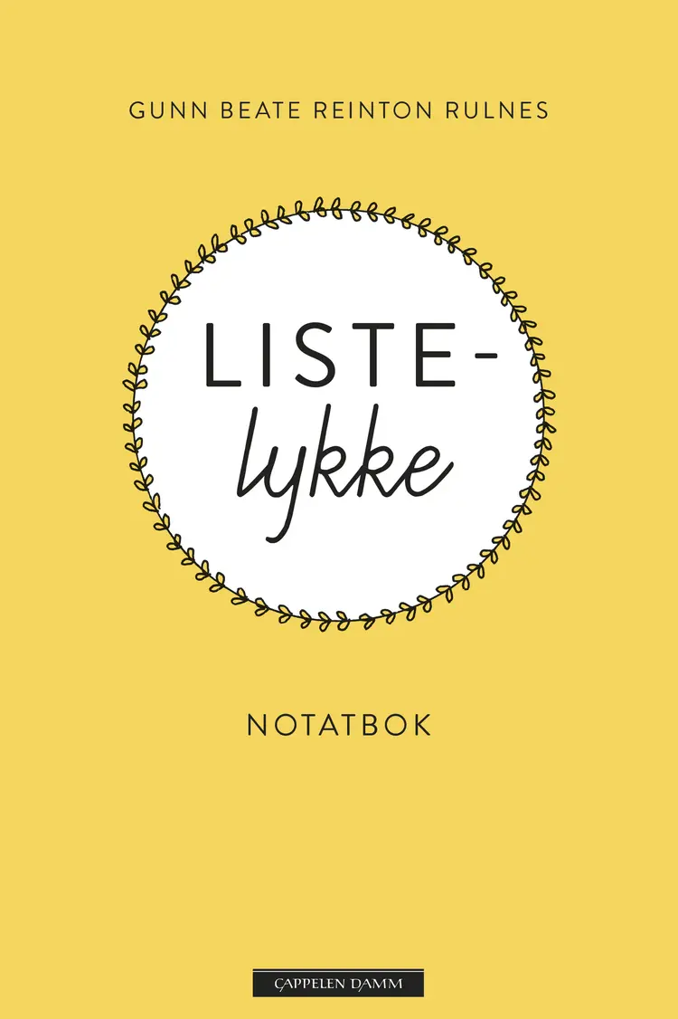 Omslag Listelykke notatbok av Gunn Beate Reinton Rulnes (Innbundet)