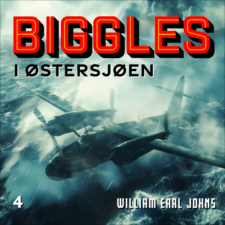 Omslag Biggles i Østersjøen av William Earl Johns (Lydbok)