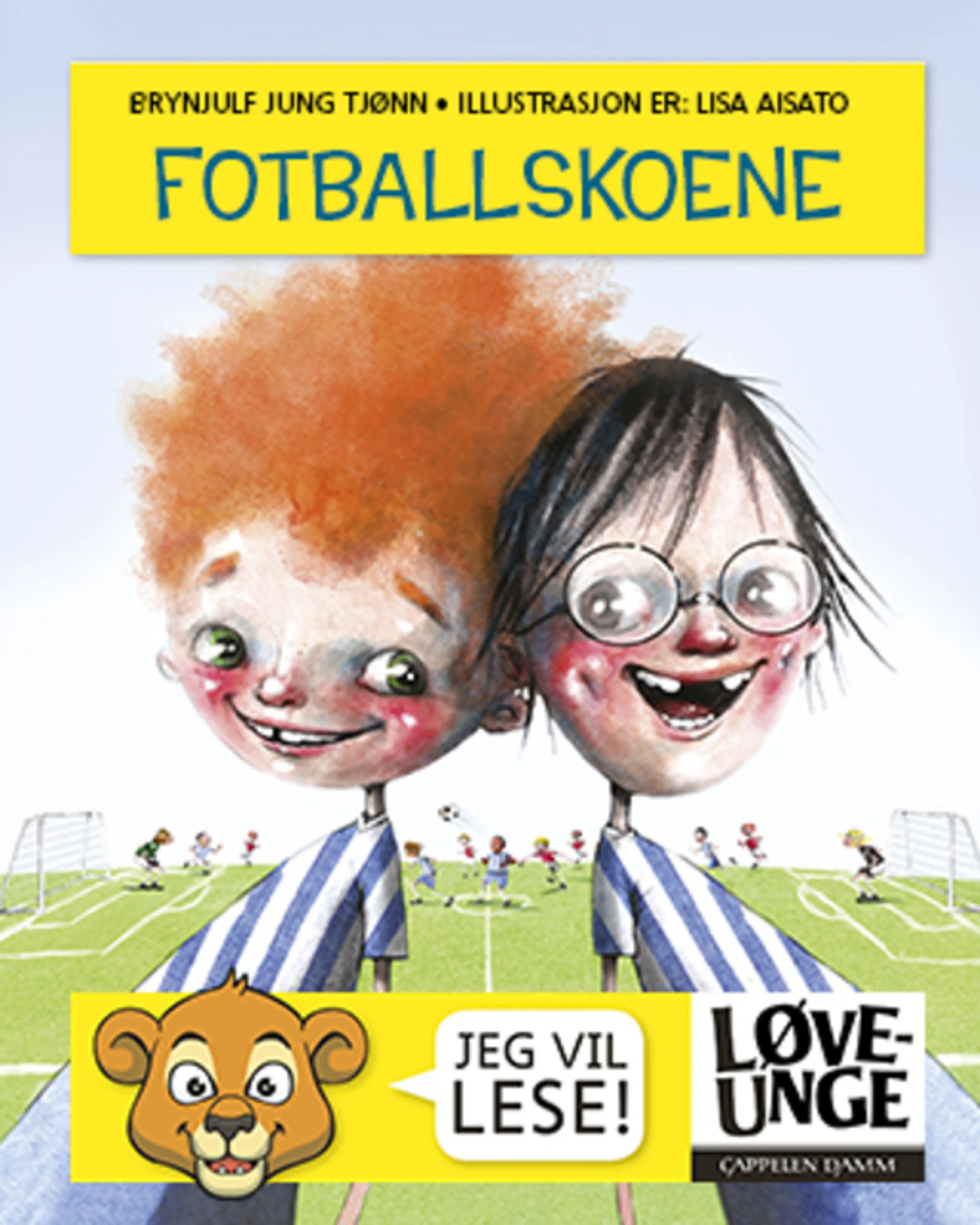 Omslag Løveunge - Fotballskoene av Brynjulf Jung Tjønn (Ebok)