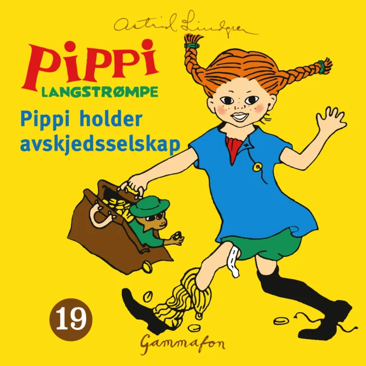 Omslag Pippi holder avskjedsselskap av Astrid Lindgren (Lydbok)