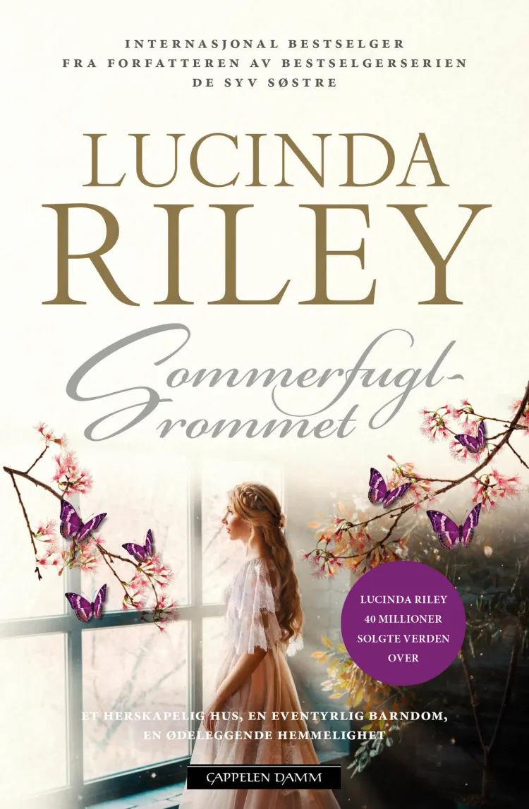 Omslag Sommerfuglrommet (spesialutgave Norli) av Lucinda Riley (Heftet)