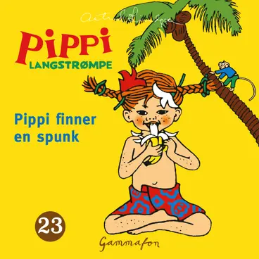 Omslag Pippi finner en spunk av Astrid Lindgren (Lydbok)