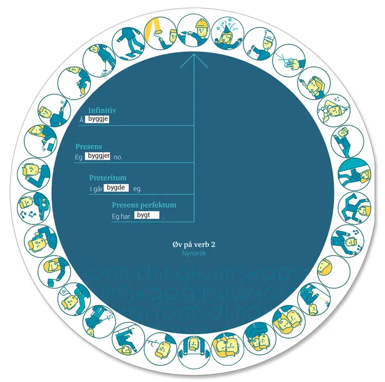 Omslag Øvingshjul - verb 2 (nn) (Ukjent)