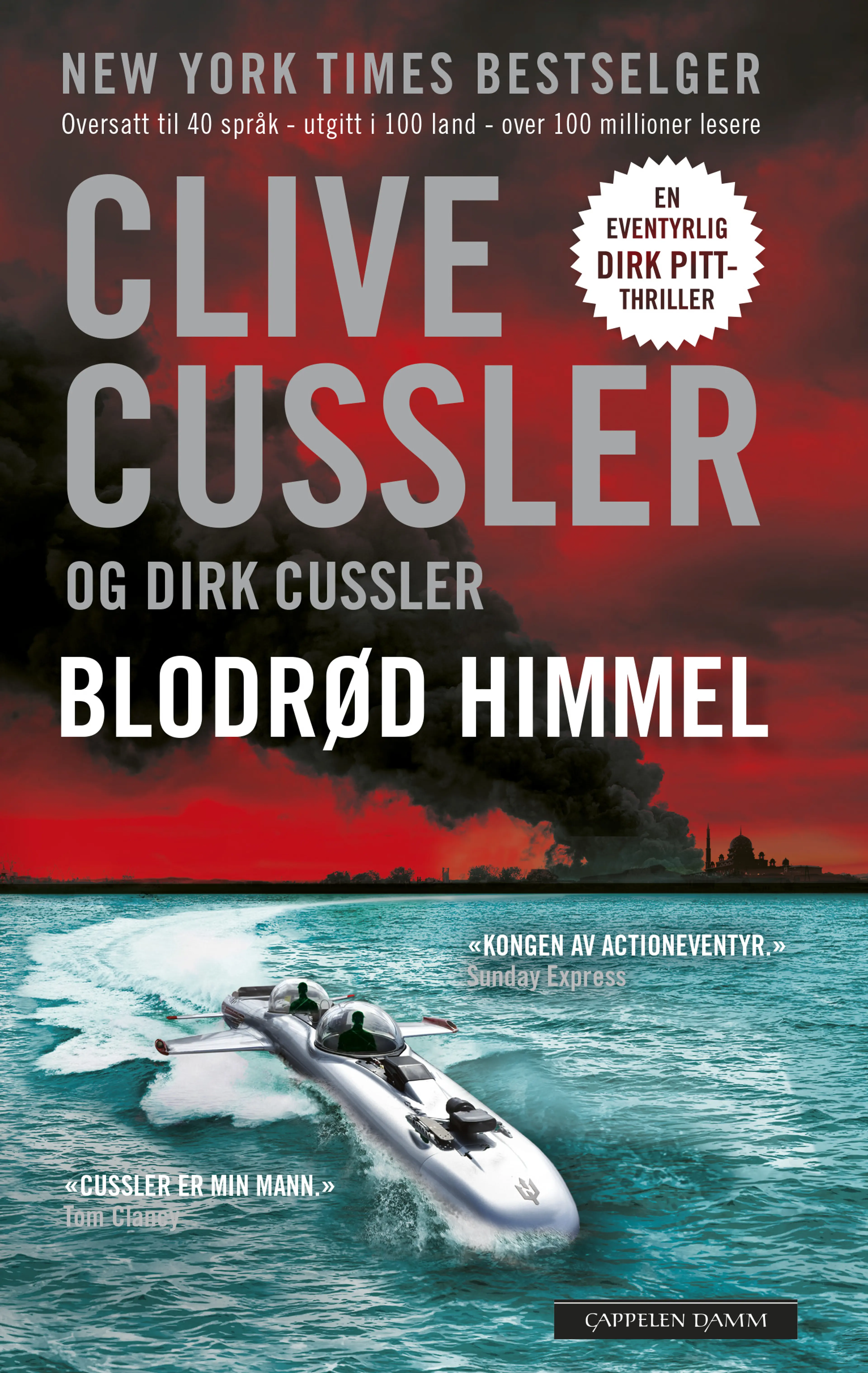 Omslag Blodrød himmel av Clive Cussler (Heftet)