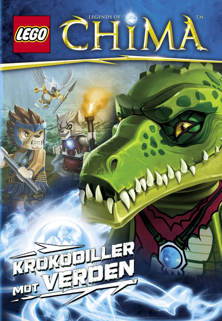 Omslag LEGO® LEGENDS OF CHIMA™ - Krokodiller mot verden (Innbundet)