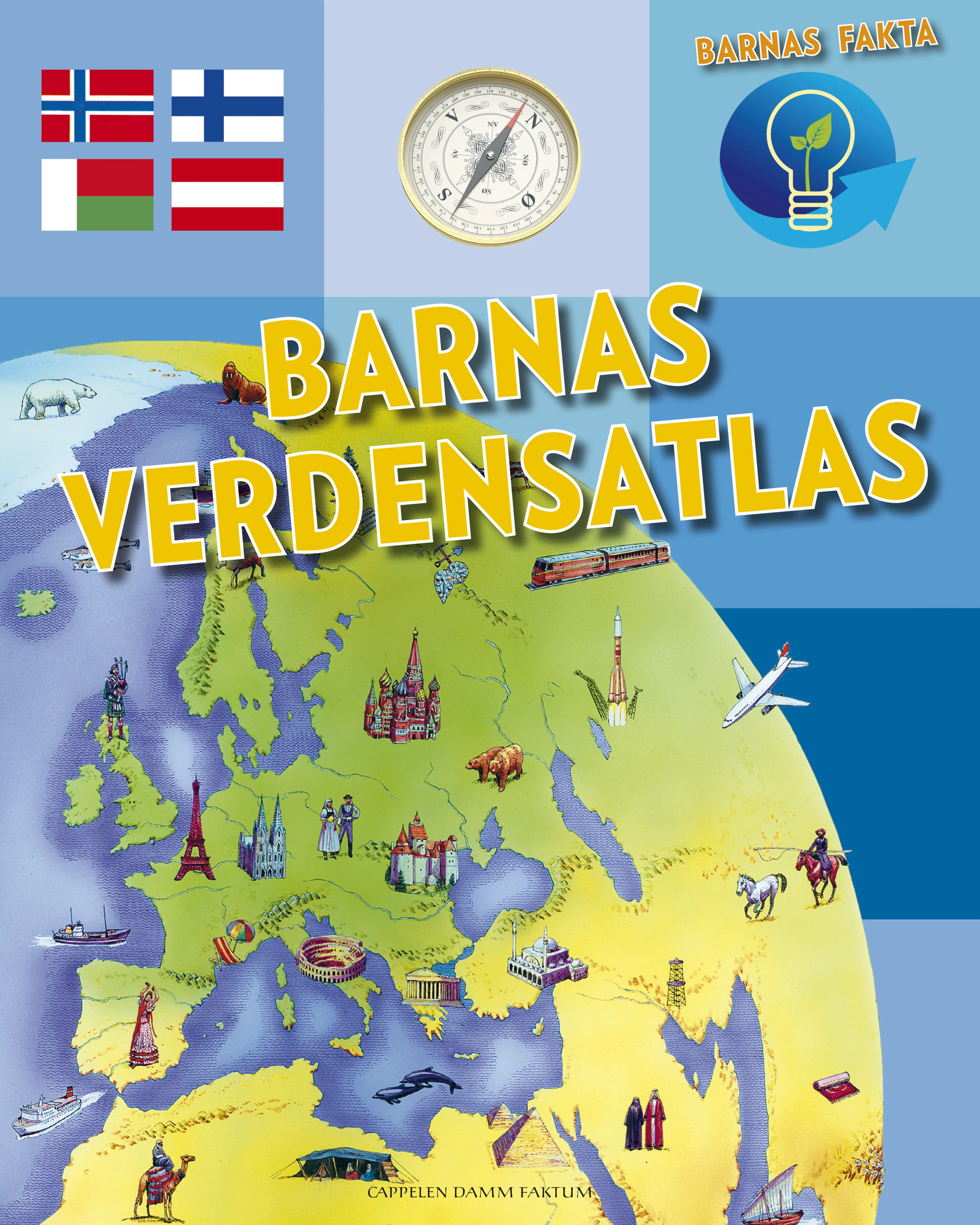 Omslag Barnas verdensatlas av Brian Delf (Innbundet)