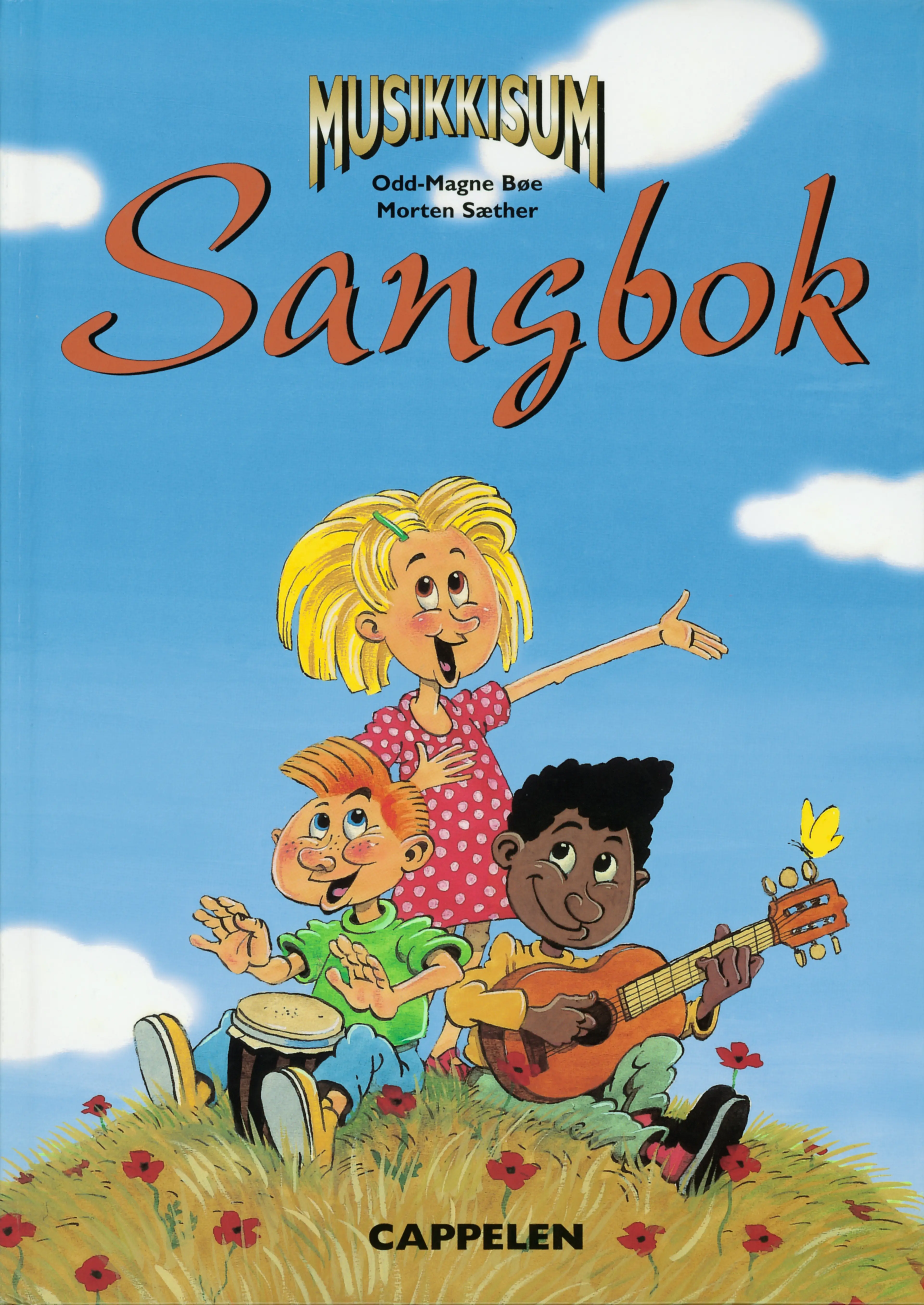Omslag MusikkisuM Sangbok av Odd-Magne Bøe og Morten Sæther (Innbundet)