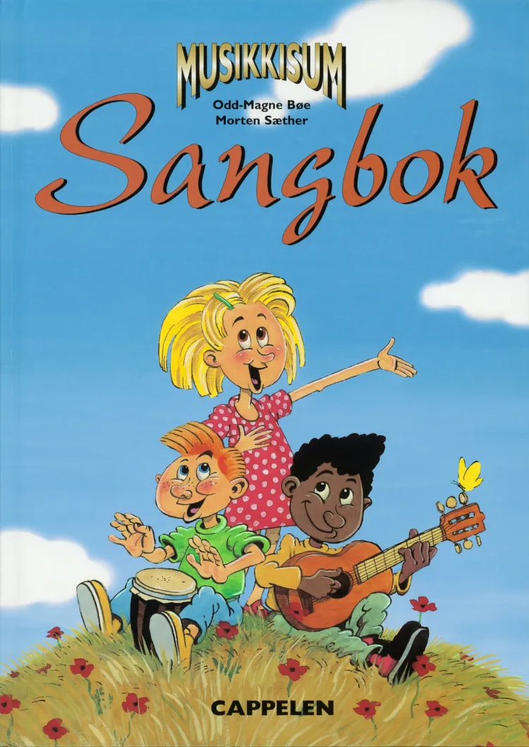 Omslag MusikkisuM Sangbok av Odd-Magne Bøe og Morten Sæther (Innbundet)